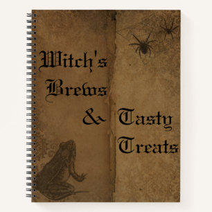 Gothic Halloween-Rezept-Notebook Notizblock