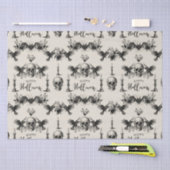 Gothic Halloween Schädelhammer raven schwarze Rose Seidenpapier (Handwerk)