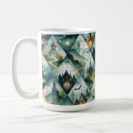 Gothic Halloween-Schloss-Muster Kaffeetasse