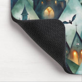 Gothic Halloween-Schloss-Muster Mousepad (Ecke)
