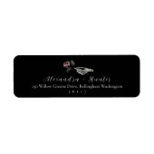 Gothic Halloween Skeleton Hand Rose Black (Vorne)