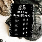 Gothic Halloween Skelett, der war, wo Spiel Einladung