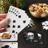 Gothic Halloween Skull and Rose Classic Spielkarten (In Situ)