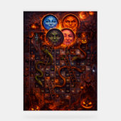 Gothic Halloween snakes and ladders mystical wall  Acrylschild (Vorderseite)