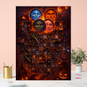 Gothic Halloween snakes and ladders mystical wall  Acrylschild (Hochzeit)