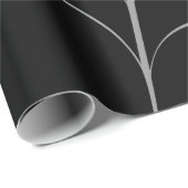 Gothic Halloween Spider Web Wrapping Paper Geschenkpapier (Rolleneckpunkt)
