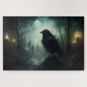 Gothic Halloween Spooky Crows Puzzle (Horizontal)