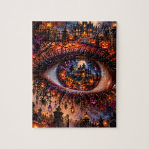 Gothic Halloween-Surrealismus-Augen-Puzzle Puzzle