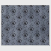Gothic Halloween-Totenkopf-Muster Geschenkpapier (Flach)