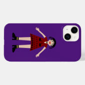 Gothic Halloween Vampire Lady Case-Mate iPhone Hülle (Rückseite (Horizontal))