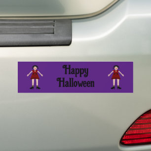 Gothic Halloween Vampire Lady Custom Autoaufkleber