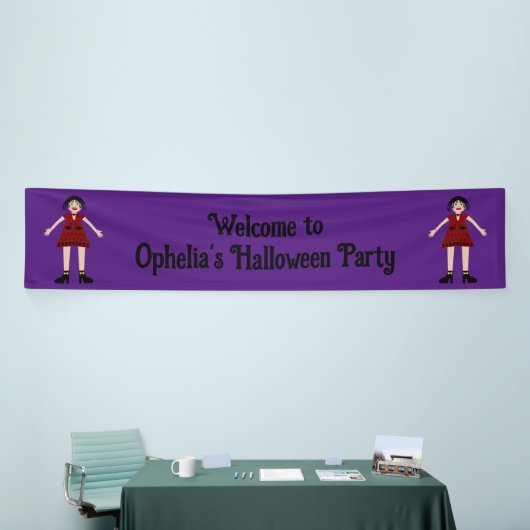 Gothic Halloween Vampire Lady Custom Banner (Messeveranstaltung)