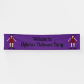 Gothic Halloween Vampire Lady Custom Banner (Horizontal)