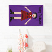 Gothic Halloween Vampire Lady Custom Banner (Insitu)
