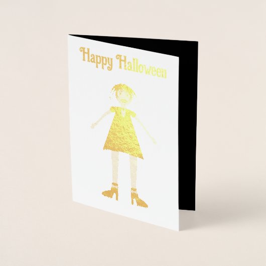 Gothic Halloween Vampire Lady Custom Folienkarte (Vorderseite)