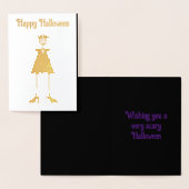 Gothic Halloween Vampire Lady Custom Folienkarte (Anzeige)