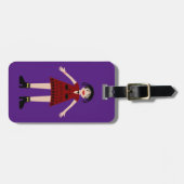Gothic Halloween Vampire Lady Custom Gepäckanhänger (Vorderseite horizontal)