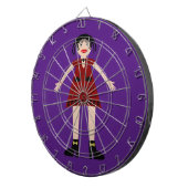 Gothic Halloween Vampire Lady Dartscheibe (Vorderseite rechts)