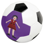 Gothic Halloween Vampire Lady Fußball (Dreiviertel)