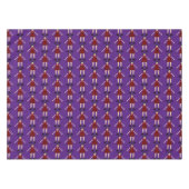 Gothic Halloween Vampire Lady Gemustert Tischdecke (Vorderseite (Horizontal))