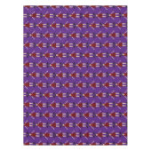 Gothic Halloween Vampire Lady Gemustert Tischdecke (Vorderseite)
