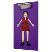Gothic Halloween Vampire Lady Klemmbrett (Links)