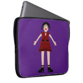Gothic Halloween Vampire Lady Laptopschutzhülle (Vorne Rechts)