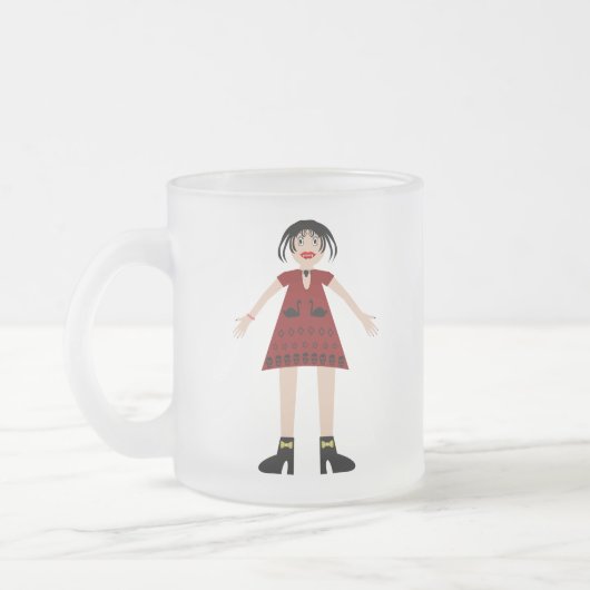Gothic Halloween Vampire Lady Mattglastasse (Links)