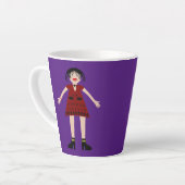 Gothic Halloween Vampire Lady Milchtasse (Linke Ecke)