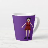 Gothic Halloween Vampire Lady Milchtasse (Rechte Ecke)