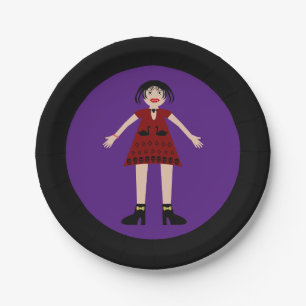 Gothic Halloween Vampire Lady Pappteller