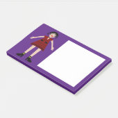 Gothic Halloween Vampire Lady Post-it Klebezettel (angewinkelt)