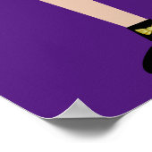 Gothic Halloween Vampire Lady Poster (Ecke)