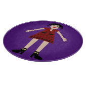 Gothic Halloween Vampire Lady Schneidebrett (Ecke)