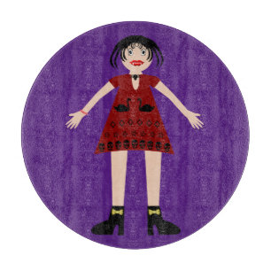 Gothic Halloween Vampire Lady Schneidebrett