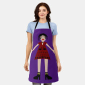 Gothic Halloween Vampire Lady Schürze (Getragen)