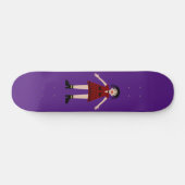 Gothic Halloween Vampire Lady Skateboard (Horizontal)