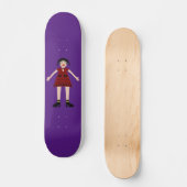 Gothic Halloween Vampire Lady Skateboard (Vorderseite)