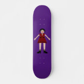 Gothic Halloween Vampire Lady Skateboard (Vorne)