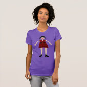Gothic Halloween Vampire Lady T-Shirt (Vorne ganz)
