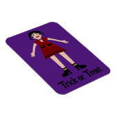 Gothic Halloween Vampire Lady Trick oder Treat Magnet (Rechte Seite)