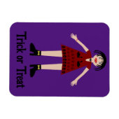 Gothic Halloween Vampire Lady Trick oder Treat Magnet (Horizontal)