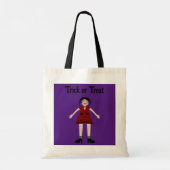 Gothic Halloween Vampire Lady Trick oder Treat Tragetasche (Rückseite)