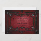 Gothic Halloween wedding invitation Einladung (Vorderseite)