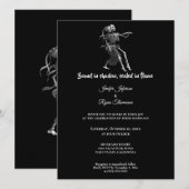 Gothic halloween wedding Invitation Einladung (Vorne/Hinten)