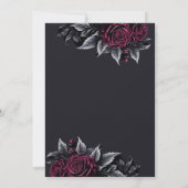 Gothic halloween wedding save the date invitation ankündigung (Rückseite)