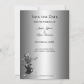 Gothic halloween wedding save the date invitation ankündigung (Vorderseite)