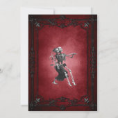 Gothic halloween wedding save the date invitation ankündigung (Rückseite)