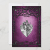 Gothic halloween wedding speichern Sie das Datum E Ankündigung (Rückseite)