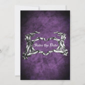 Gothic halloween wedding speichern Sie das Datum E Ankündigung (Rückseite)